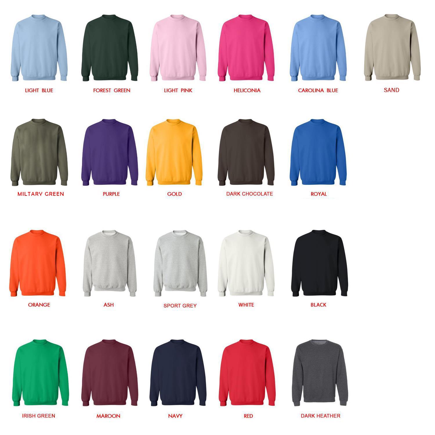 sweatshirt color chart - Greta Van Fleet Merch