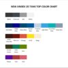 tank top color chart - Greta Van Fleet Merch