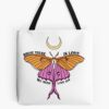 Greta Van Fleet Lesbian Pride Luna Moth Tote Bag Official Greta Van Fleet Merch