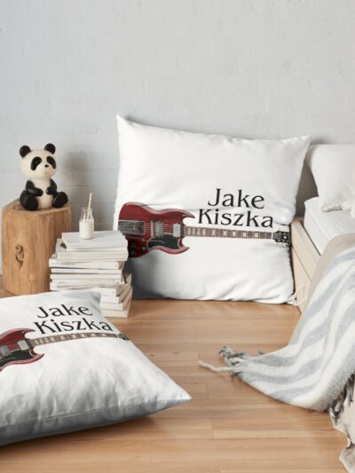 Greta Van Fleet Jake Kiszka Throw Pillow Official Greta Van Fleet Merch