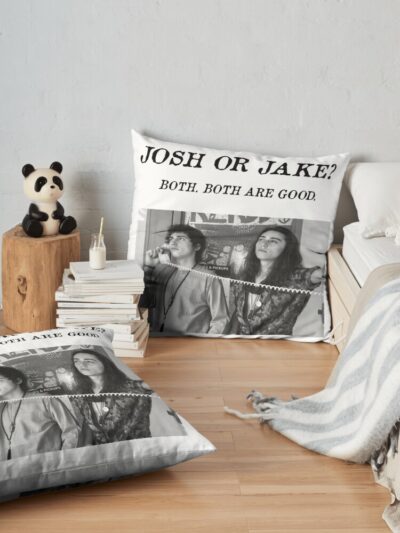 Josh Or Jake? Throw Pillow Official Greta Van Fleet Merch