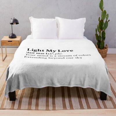 Light My Love By Greta Van Fleet Throw Blanket Official Greta Van Fleet Merch