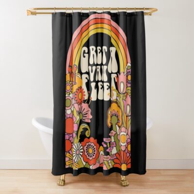 Greeta Van Fleet3 Greta Van Fleet Shirt, Retro Musical Shirt, Greta Van Fleet Rock Band Shirt, Boho Vintage Musician Shirt, Retro Greta Van Fleet T-Shirt Tee Shower Curtain Official Greta Van Fleet Merch